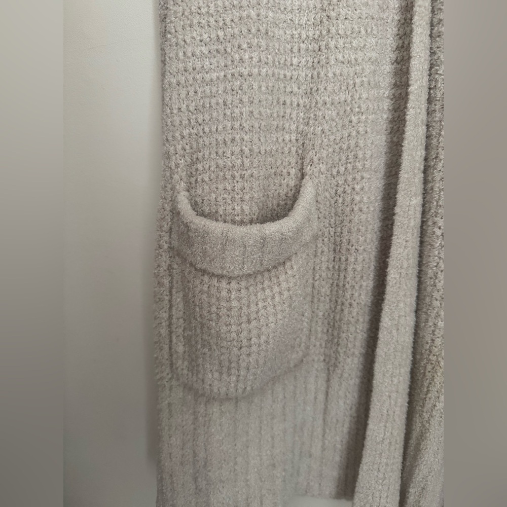 Barefoot Dreams CozyChic Lite Long Weekend Cardigan Women’s Size Large Tan Cozy - Picture 4 of 6